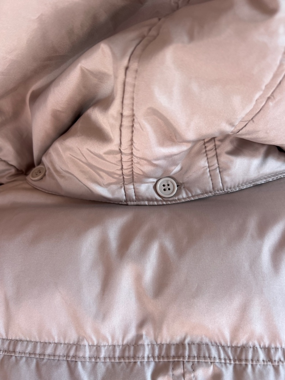 Jessica Women's Faux-Fur Trim Quilted Puffer Coat - Light Taupe - Picture 9 of 15